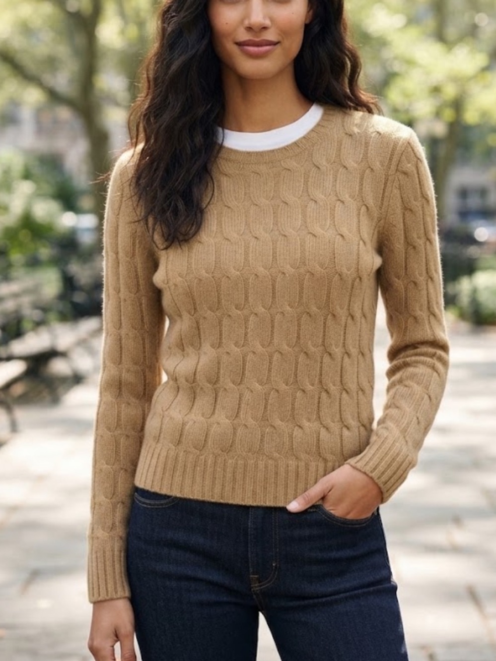 GAP Lambswool Stretch Knit Crewneck Sweater